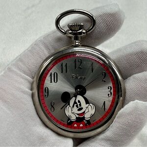 Vintage Special Edition Disney Pocket Watch, No Chain No Tin Mickey Mouse Works